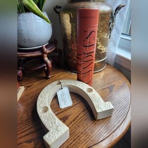 Paddywax Nashville Lucky Horseshoe Candle Holder With Tapered Candles